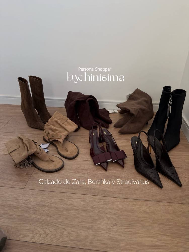 Botas y zapatos de un mismo pedido