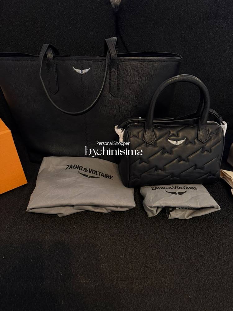 Tote y cartera chica en negro